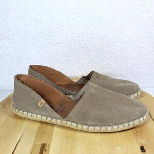 Tan and Cream Flats with Jute Sole
